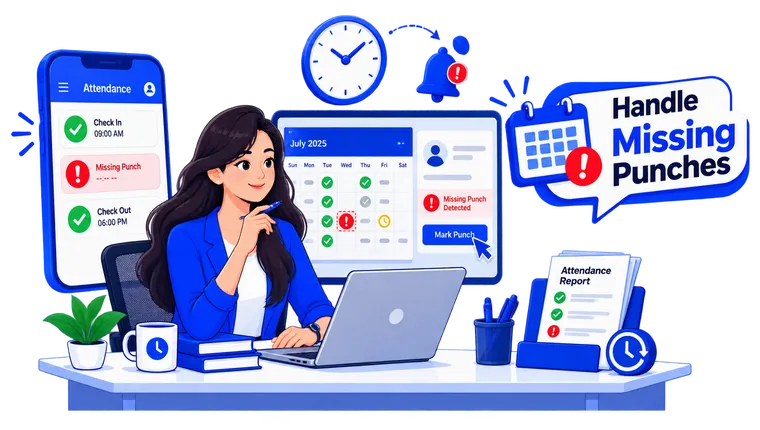 IHPAYROLL missed punch and attendance correction management