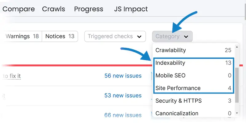 Indexability Issues