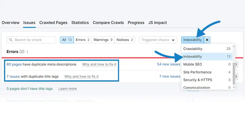 Select Indexability